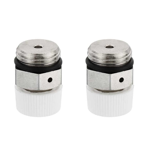 2Pcs For BSP Male Thread Nickel Plated Brass Manual Radiator Air Vent Plug Valve