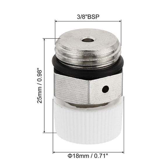 2Pcs For Bsp Male Thread Nickel Plated Brass Manual Radiator Air Vent Plug Valve