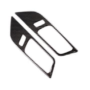 2Pcs For Ford Mustang High Quality Carbon Fiber Interior Door Panel Cover Trim Fangkenuo