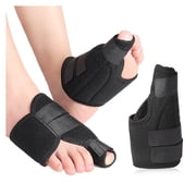 2Pcs Fractured Big Toe Splint Brace, suitable for protecting dislocated, injured, or sprained big toe fractures, includes 1 stainless steel plate support. Left