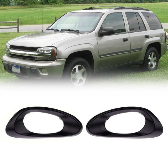 2Pcs Front Door Inside Handle Cover Trim Surrounding For Chevy Trailblazer 02-09