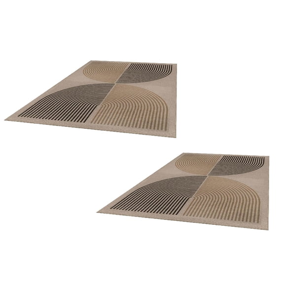 2Pcs Front Door Mat Indoor 15.74X23.62 Inch Polyester Entrance Carpet Washable Entrance Mat Indoor Mud Trap Line Floor Mat Entrance Mud Back Carpet
