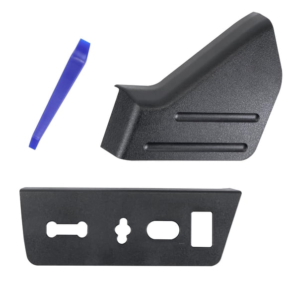 2Pcs Front Left Driver Seat Trim Cover Panel and Seat Switch Housing Panel Bezel For Ford F-150 2009-2014 9L3Z1661693CA 9L3Z14A706NA 9L3Z-14A706-NA 9L3Z-1661693-CA