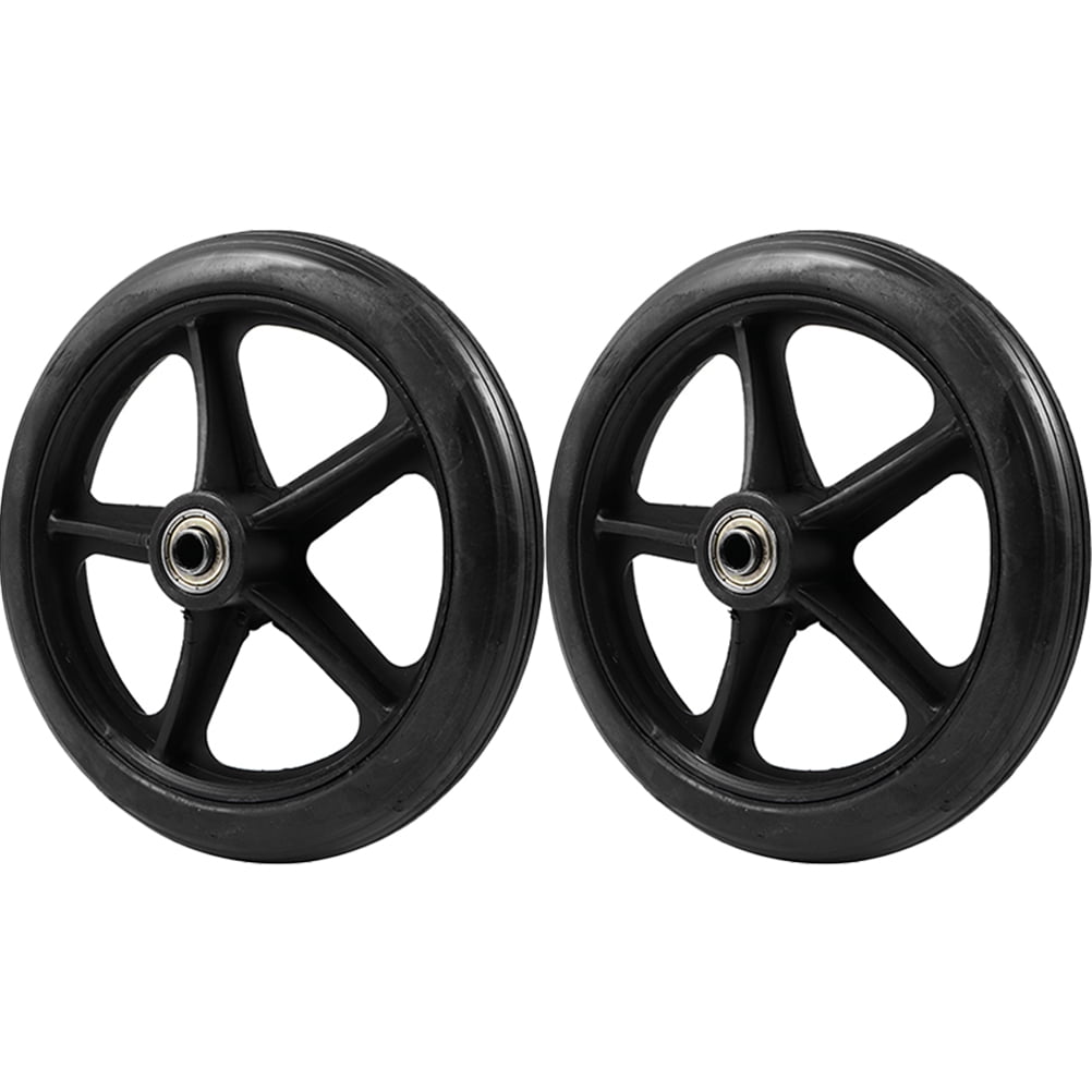 2Pcs Front Wheel Heavy Duty Wheelchair Accessory Practical Wheel Replacement Universal Wheel