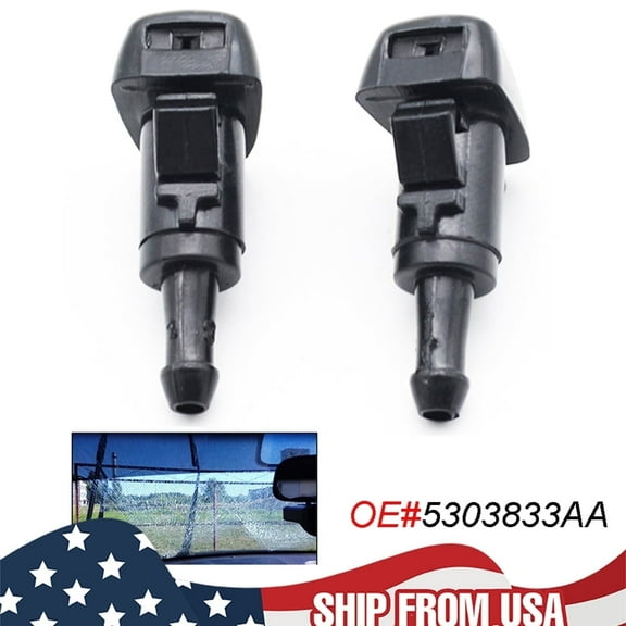 2Pcs Front Windshield Washer Nozzles Fit for DODGE RAM 1500 2500 3500 Hyundai