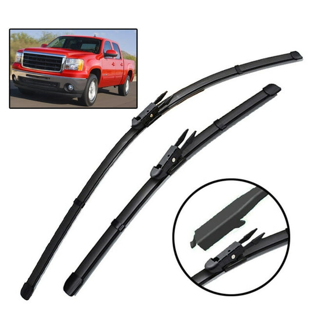 2Pcs Front Windshield Wiper Blades Set for Chevrolet Silverado GMC