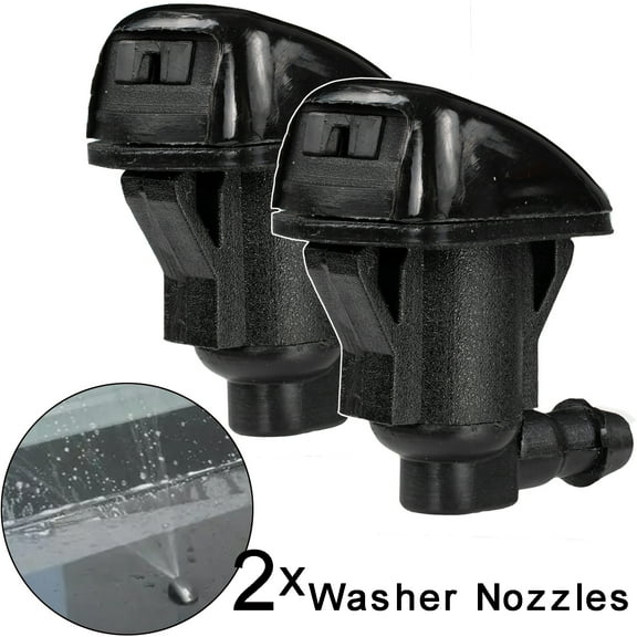 2Pcs Front Windshield Wiper Washer Nozzle Jet Spray Hood for Toyota Corolla Camry