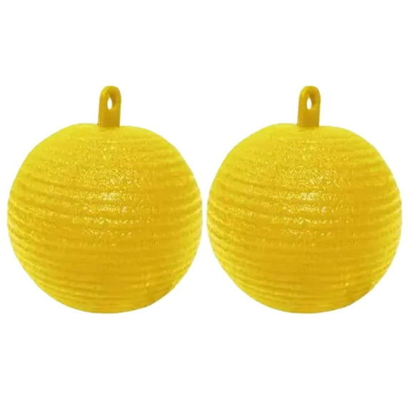 2Pcs Fruit Fly Traps Flying Insects Traps Ball for Indoor Outdoor (Yellow) Gardening Supplies