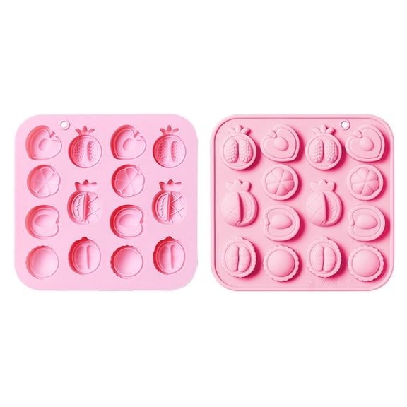 2Pcs Fruit Peach Pineapple Durian Silicone Molds Silicone Cake Decor Molds for Candy Dessert Baking