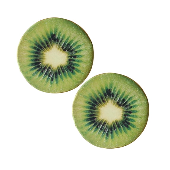 2Pcs Fruit Pillow 15.35X15.35X2.76 Inch Fruit Slice Round Throw Pillows with Sponge Stuffed Floor Cushion for Home Camping Tent Cushion Home Decor Happy 2026!