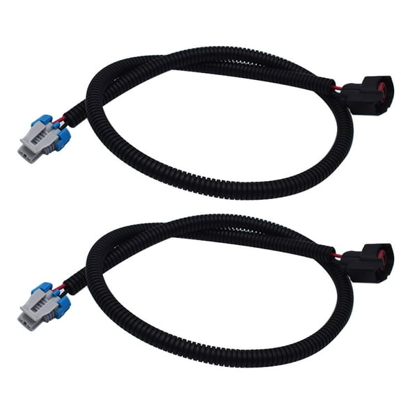 2Pcs Fuel Injectors Harness Plug Fit for Polaris Ranger XP 800 2012-2013 RZR Crew 800 2011-2014 PTO Left Side and MAG Right Side Black and Gray