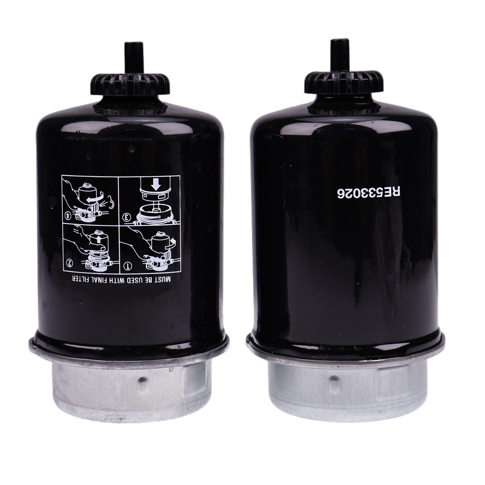 2339856 2Pcs Fuel Water Separator Filters 233-9856 2339856 Compatible with ...