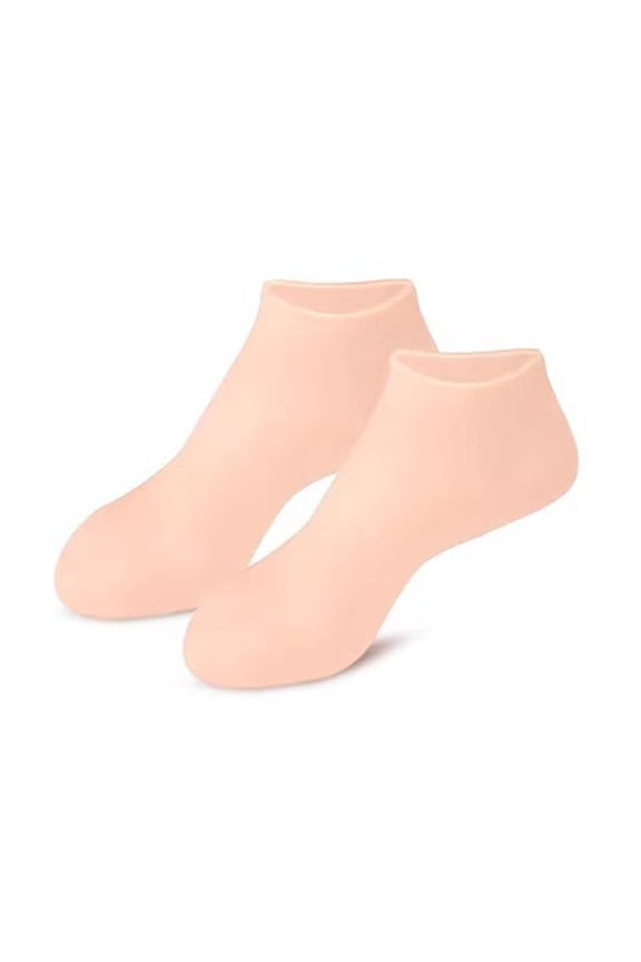 2Pcs Full Length Silicone Gel Moisturizing Socks Foot Care Protector Free Ship