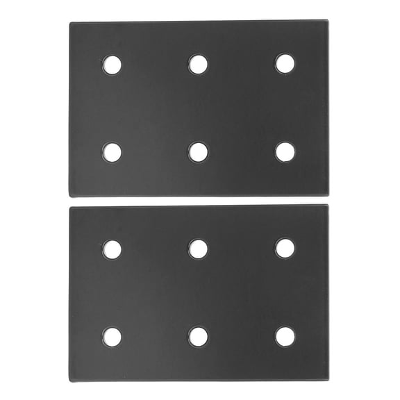 2Pcs Furniture Joining Plate 6Holes Stainless Steel Flat Connecting Plate 2040
