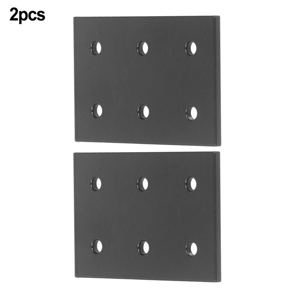 2Pcs Furniture Joining Plate 6Holes Stainless steel Flat Connecting Plate 2040