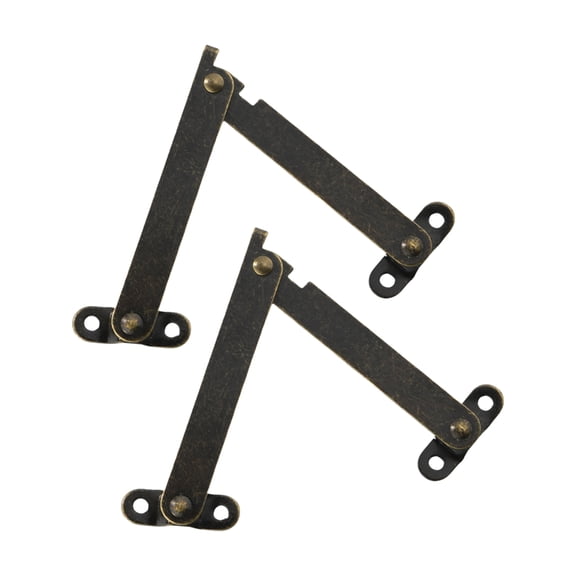2Pcs Furniture Lift up Struts Lid Flap Stay Hinge Metal Lid Hinges Folding Hinges Easy to Instal
