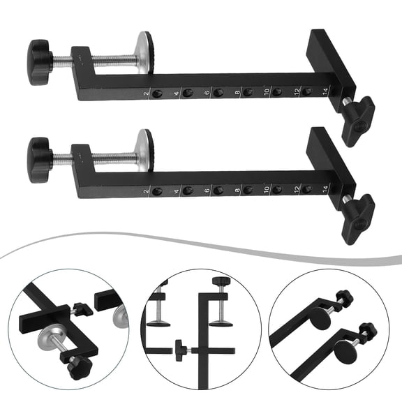 2Pcs G Clamps Clamping Range 10-140Mm Table Clamp Adjustable Screw Clamps Fangkenuo