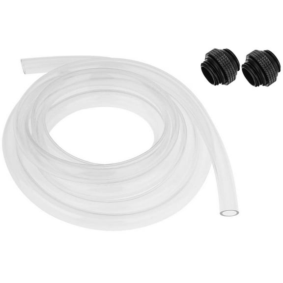 2Pcs G1/4 External Thread Male to Male Water Cooling & 1pc 2M 9.5X12.7mm Transparent Pvc Pipe Tube Pc Water Cooling