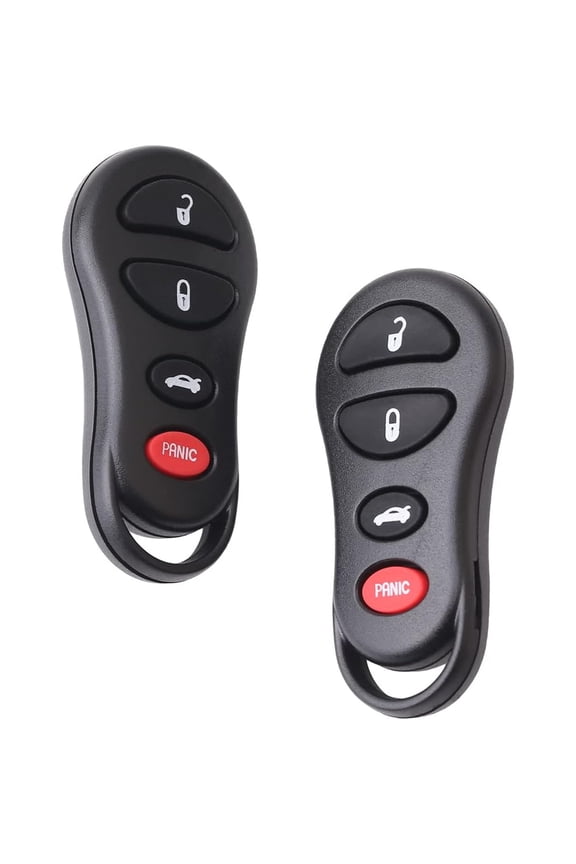 2Pcs GQ43VT17T Car Key Fob Keyless Control Entry Remote Vehicles Replacement Compatible with LHS 300M Intrepid Stratus 04602260 04602260AX GQ43VT17T 4 Button