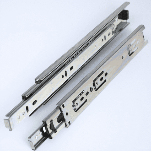 2Pcs Galvanized Steel Drawer Guide Rails 12 Inch for Filing Cabinets and Desk Base Drawers
