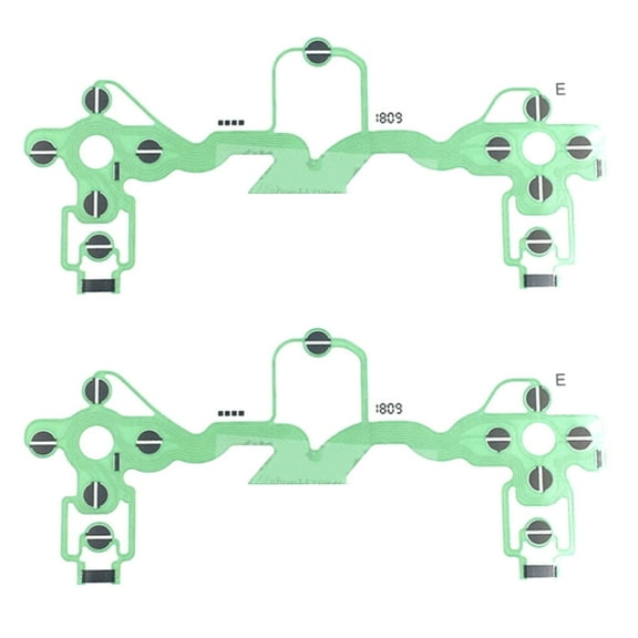 2Pcs Game Flex Cable Repair Platoon Conductive Film Keypad for PS4 JDM-001 Controller