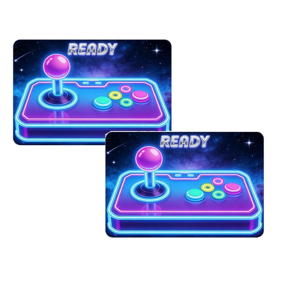2Pcs Gaming Controller Area Rug â Floor Mat With Game Controller Design Soft Stain Carpet For Bedroom Game Room And Home For & Streamers Carpet