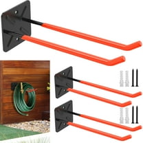 2Pcs Garage Hooks Set 12.4inch Wall Mounted Garage Hanger Power Tool Hanger Heavy Duty Garden Tool Organizer Rack Utility Storage Hooks Ladder Hooks for Garage Garden