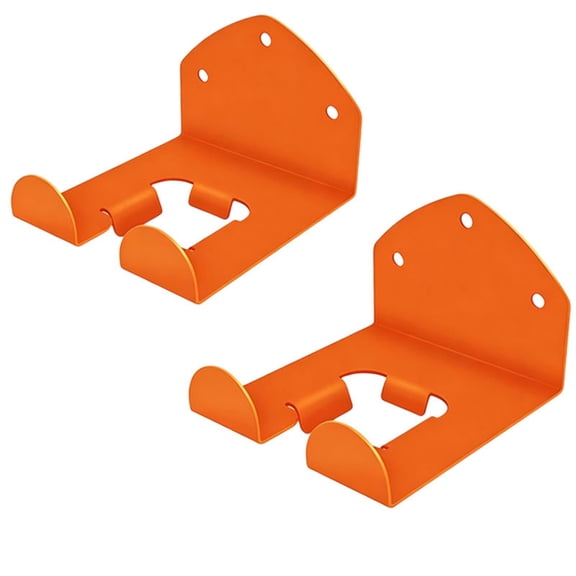 2Pcs Garage Organizer Trimmer Rack, Garden Tools,Garage Trimmer,Hedge Trimmer,Garden Power Tool Hanger Weed Whackers Holder Wall Mounted for Grass Trimmer,Orange