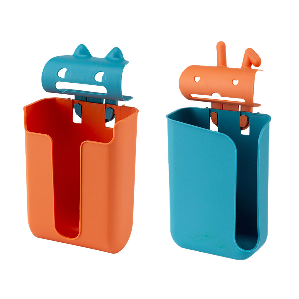 2Pcs Garbage Bag Box Wallmounted Rubbish Bag Container Kitchen Waste