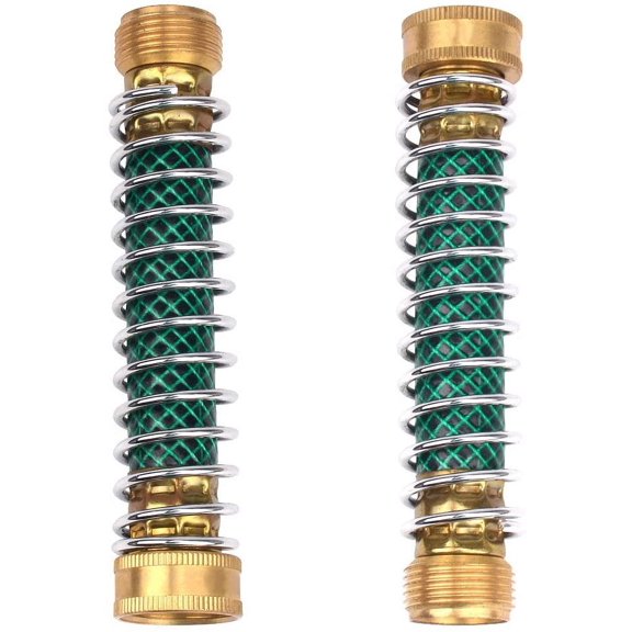 2Pcs Garden Hose Coil Spring Protector Hoses Coupling Adapter