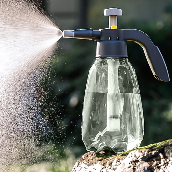 2Pcs Garden Pump Sprayer-1.5l Hand-held Pressure Sprayer Bottle Adjustable Nozzle Hand Held Bottle for Spraying Weeds,Home Cleaning and Car Washings,with Avoid-Explosion Pressure Relief Segment
