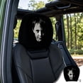 thumbnail image 1 of 2Pcs Ghost Face Headrest Covers | 2026 New Spooky Scary Head Rest Covers for Cars | Funny Washable Breathable Face Car Head Rest Cover Protector for Halloween, 1 of 6