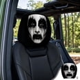 thumbnail image 1 of 2Pcs Ghost Face Headrest Covers | 2026 New Spooky Scary Head Rest Covers for Cars | Funny Washable Breathable Face Car Head Rest Cover Protector for Halloween, 1 of 6