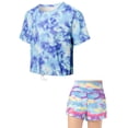 thumbnail image 1 of 2Pcs Girls Athletic Tank Tops Sleeveless Running Active Yoga Dance Sports Shirts + Shorts 5-12Y, 1 of 9