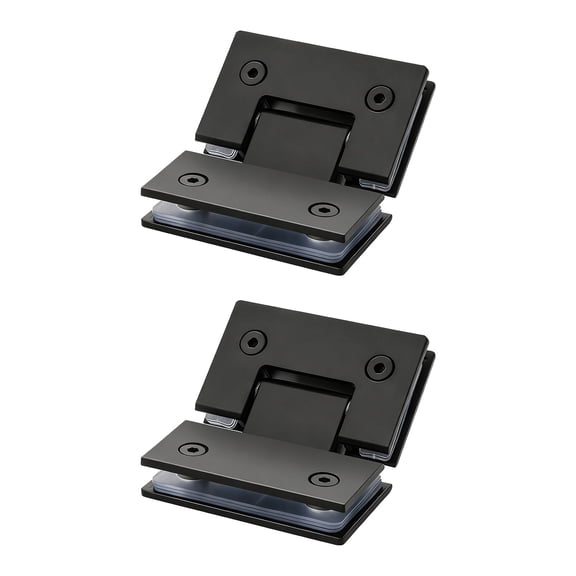 2Pcs Glass Shower Door Hinge Stainless Steel With Gaskets Frameless Replacement Parts Cabinet Clip