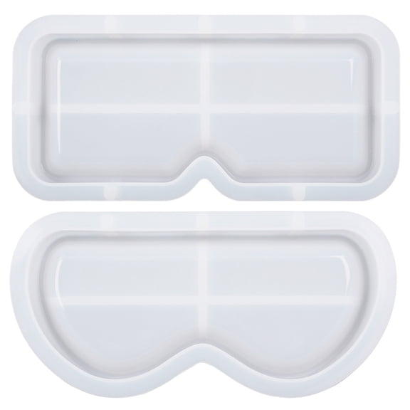 2Pcs Glasses Tray Casting Mold DIY Epoxy Mold Glasses Tray Holder Making Mold