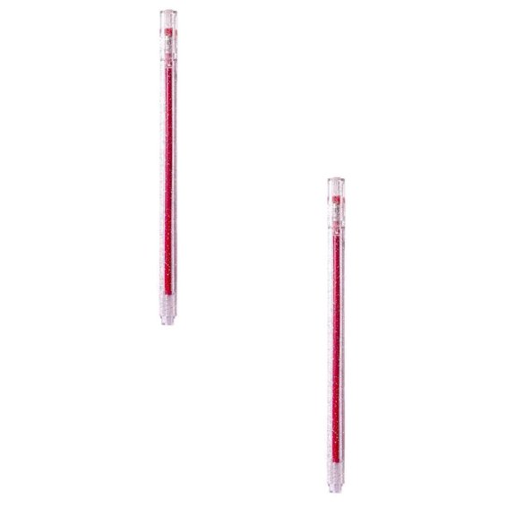 2Pcs Glitter Gel Pens, Dual Metallic Ink Sparkle Pens 1Mm Liquid Glitter Iridescent Gel Pen For Coloring Books 2Ml Pen