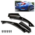 thumbnail image 1 of 2Pcs Gloss Black Rear Bumper Lip Diffuser Splitter For 2016 2017 2018 Honda Civic, 1 of 7