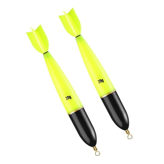 2Pcs Glow Fishing Float Buoys Baits Light Weights Float Night Fishing Float Lighted Fishing Float