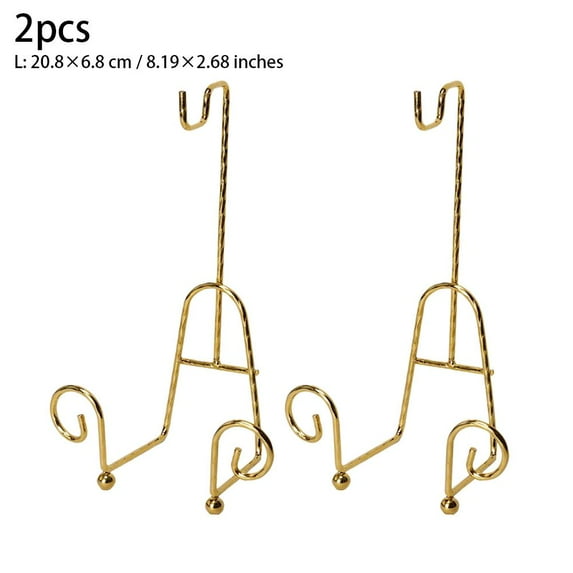 2Pcs Gold Metal Tea Cup Display Stand Elegant Teacup & Saucer Holder ...