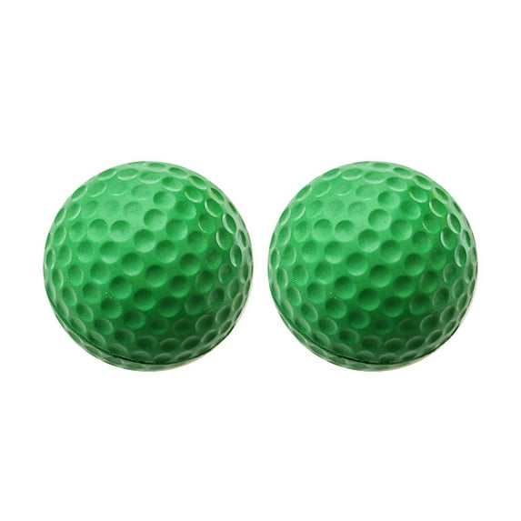 2Pcs Golf Balls Elastic High Visibility Eco-friendly Safety Golf Practice Balls Children Toys for Golf Practice