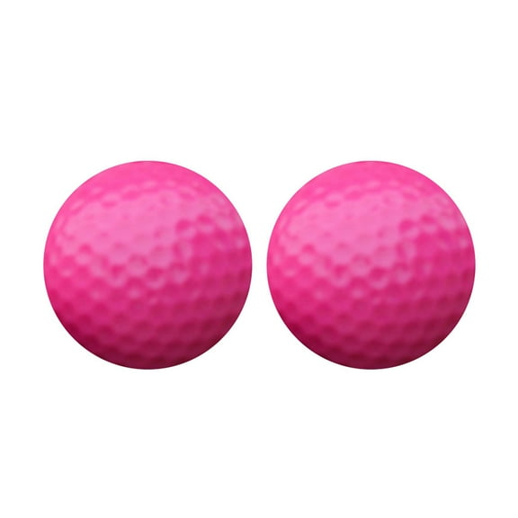 2Pcs Golf Balls Elastic High Visibility Eco-friendly Safety Golf Practice Balls Children Toys for Golf Practice