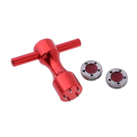 2Pcs Golf Putter Screw Weights + Aluminum Alloy Spanner Wrench Tool For Putters Compnts Accessories Red 40g