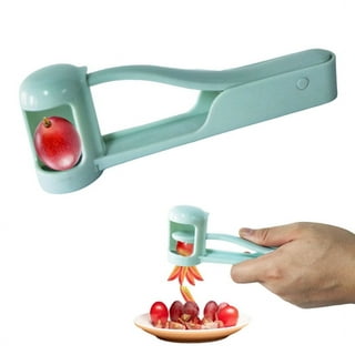 Luvan Grape Cutter for Toddlers, Grape Slicer for Baby, Grape Tomato Cherry  Strawberry Cutter Tools Into 4 Pieces for Vegetable Fruit Salad, Stainless