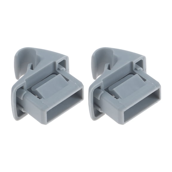 2Pcs Gray Plastic Car Sun Visor Hook Clips Bracket Hanger MR654343 For Mitsubishi ASX Outlander Lancer EVO Sportback OE:7620A806HA