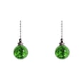 thumbnail image 1 of 2Pcs Green Glass Ceiling Fan Pull Chain Ornament Pull Chain Extension Fan Lamp String Pulls Crystal Decorative Extension,21Inch Ball Chains Extension Pull Chains for Ceiling Light Lamp Fan Chain, 1 of 5