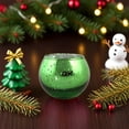thumbnail image 1 of 2Pcs Green Spherical Votive Candle Holders,Round Mercurys Glass Candle Holders for Tealights,Centerpiece Tables Decorations,Elegant and Stylish,for Wedding, Birthday, Party Decors, 1 of 6