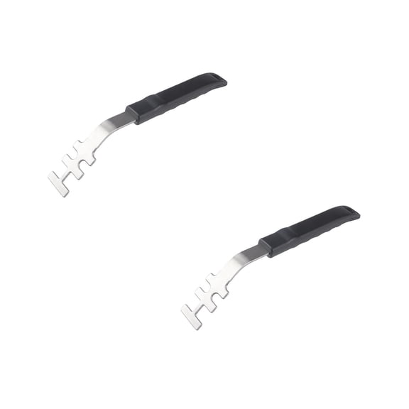 2Pcs Grill Grate Lifter tool Cast Iron Grid Lever Lock Lifting Gripper Handle Clip for Barbecue Grilling Baking Drying Steaming Bbq Oven Cooling Racks Charcoal Gas Grills Wire Roasting Rack