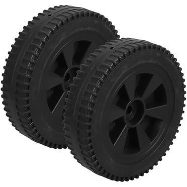 2 Pack BBQ Grill Wheels Smooth Rolling Black 6 Inch Tires For BBQ Grills