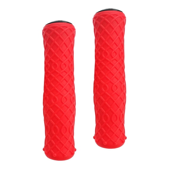 2Pcs Grips Handle Bar Grips Shock Resistance Comfortable Handlebar Grips Bike Grips for BMX, Foldable , Road Bikes, Red
